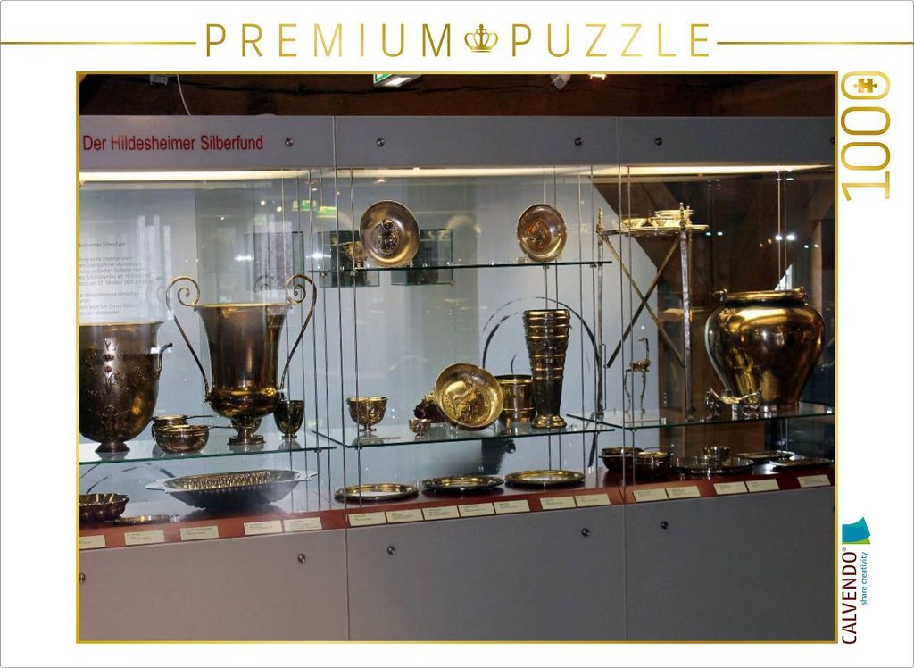 CALVENDO Puzzle Nachbildungen des sogenannten „Hildesheimer Silberfundes“. | 1000 Teile Lege-Größe 64x48cm Foto-Puzzle für glückliche Stunden