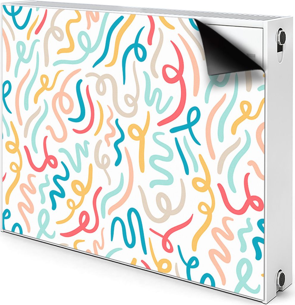 Magnet Heizkörper-Abdeckung Verkleidung Abdeckung Heizkörperabdeckung 80x60 cm - Kalligraphie
