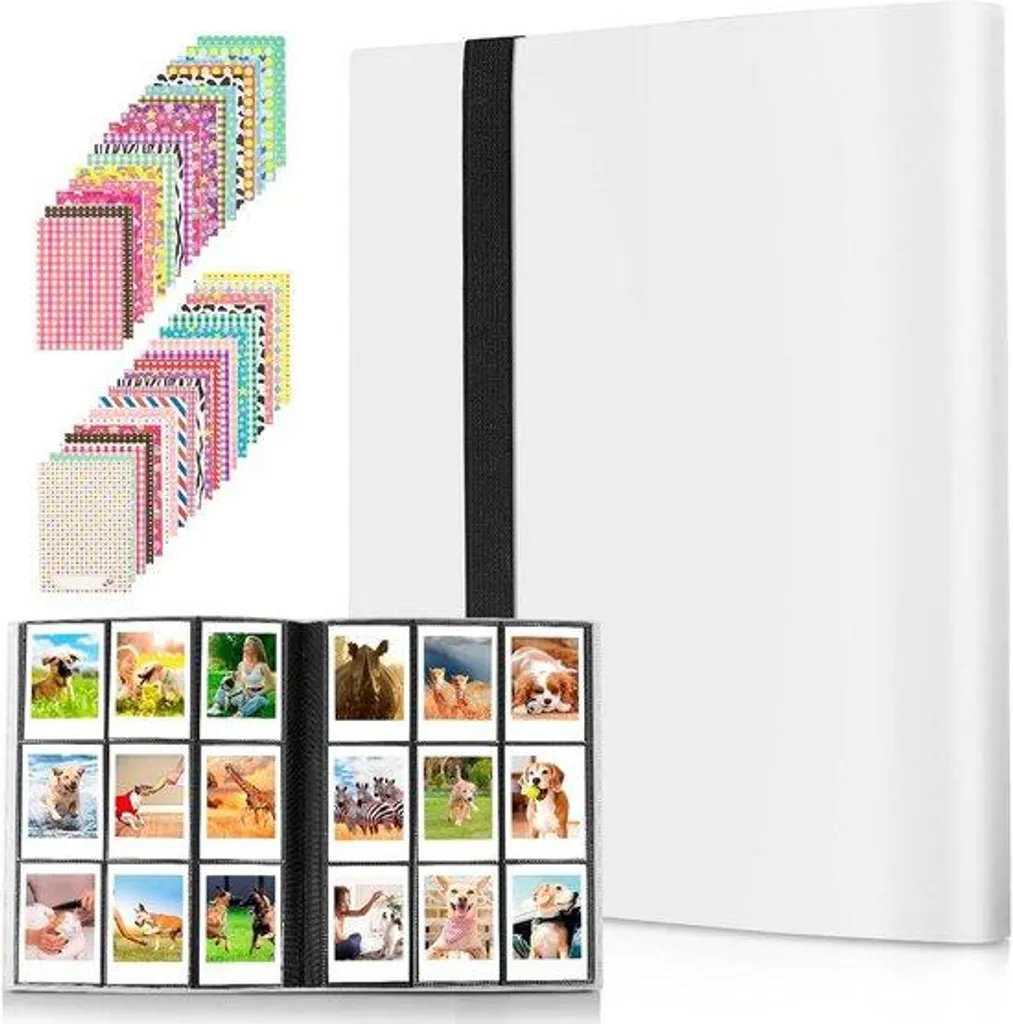 Album photo haute capacité 432 pages blanc pour photos instantanées - Robuste
