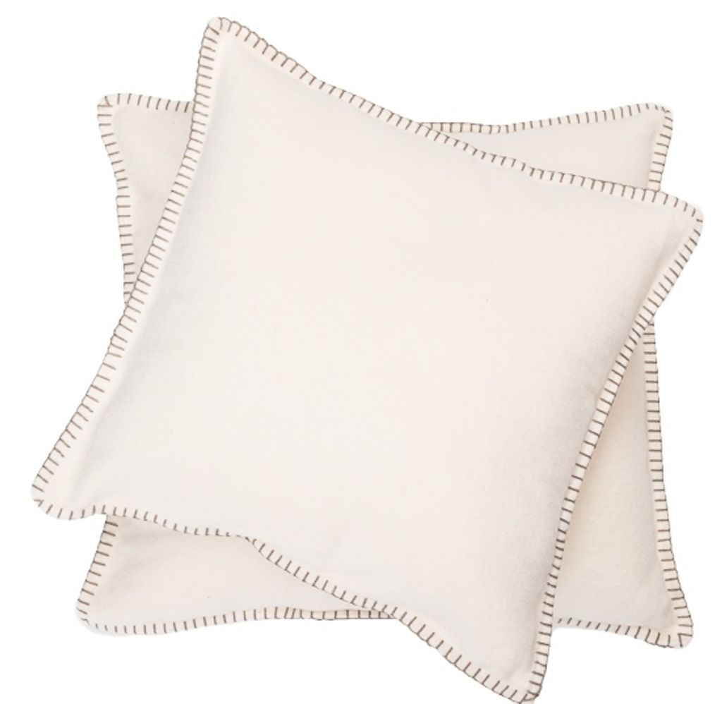 David Fussenegger Kissenhülle Sylt 'Uni' 50 x 50 cm Rohweiß