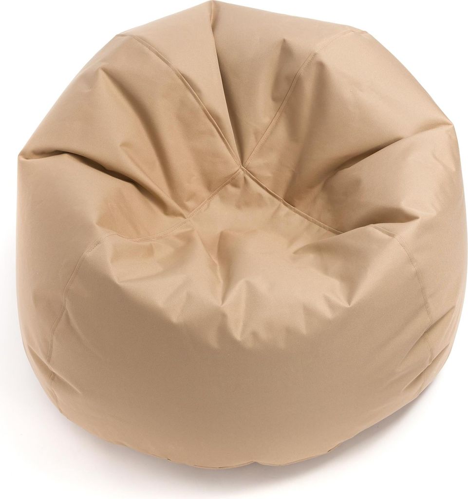 Ecopuf - Sitzsack, Schlumpf zum Sitzen Innen- und Außen, Größe L, Beige Nc17