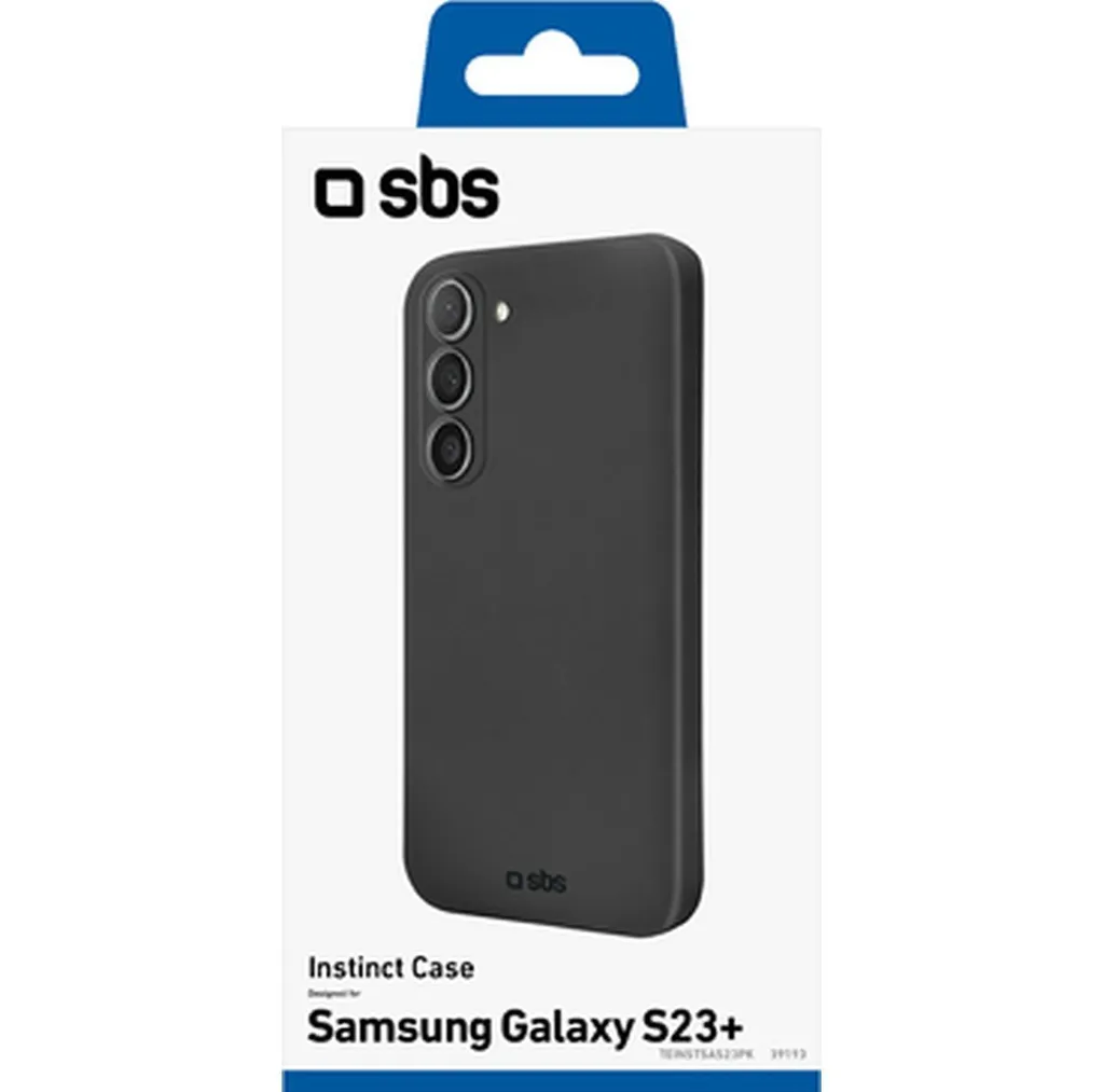 SBS Cover Instinct Samsung Galaxy S23 Plus Custodia Nera Protezione Morbida - 3