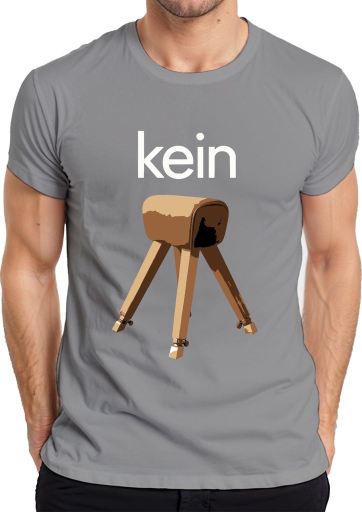 Kein Bock Turnen Gymnastik Turner Lustig Sarkasmus Humor Herren T-Shirt, Grau, S