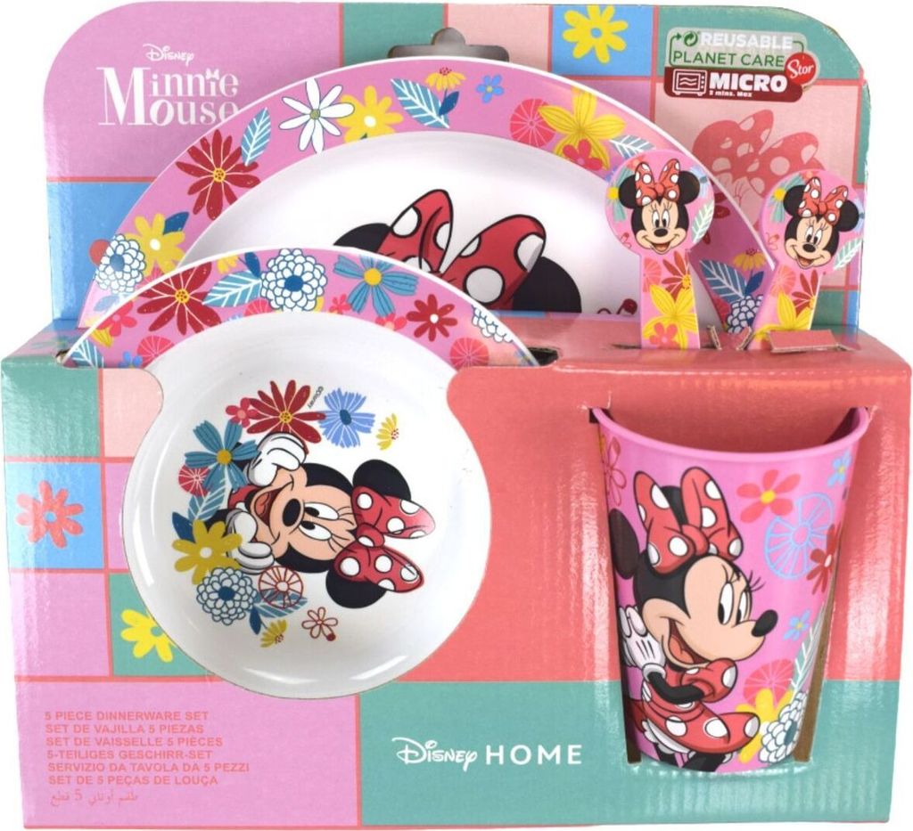 Minnie Plastik Utensilien Set 5Tlg