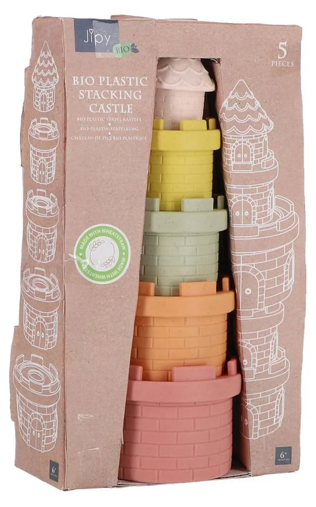 Jeu de Construction Château Fort en Plastique Végétal pour Bébé et Enfant