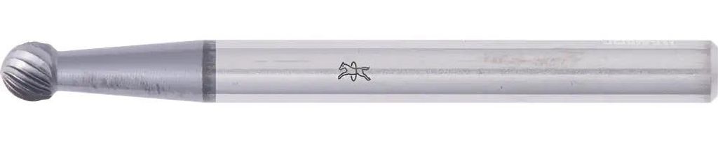 PFERD TOOLS Hartmetall Hochleistungsfrässtift Kugel KUD Ø 03x02mm Schaft-Ø 3mm Z5 HICOAT beschichtet universal fein