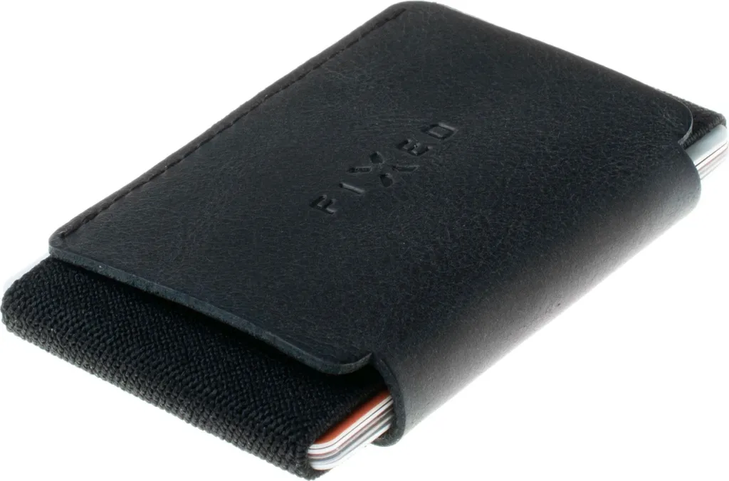 FIXED Tiny Wallet - Mini Portefeuille en Cuir de Vachette Véritable Noir - 3