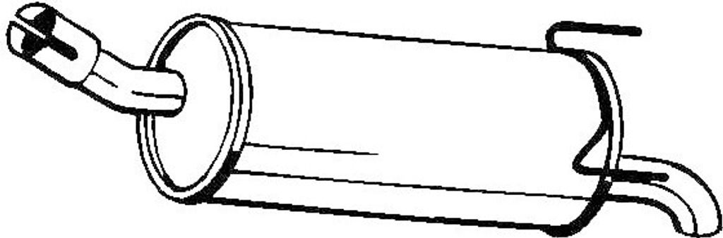 VEGAZ OS-681 Endschalldämpfer für OPEL ZAFIRA B (A05) Auspuff