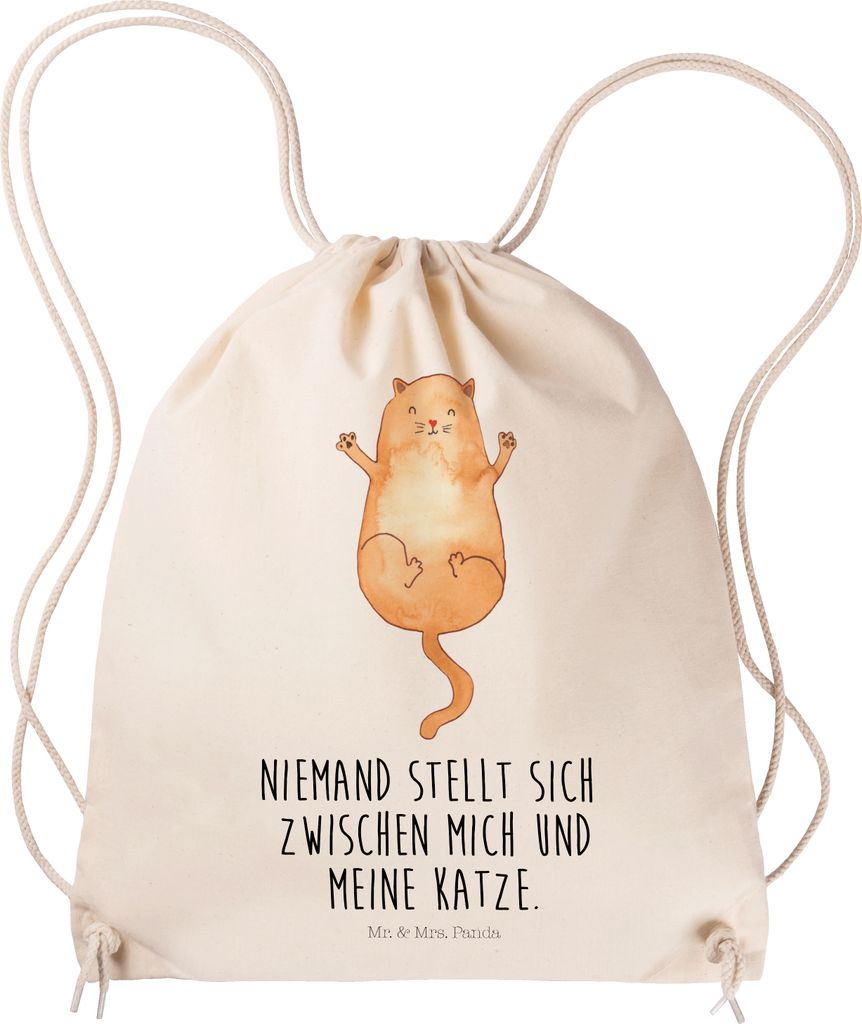 Mr. & Mrs. Panda zugbeutel Katze Umarmen - Transparent - Produktbild 