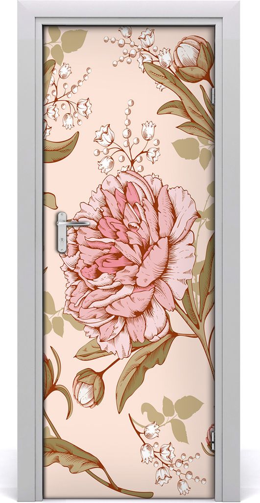 Tulup Türaufkleber 75x205 cm Dekorative Aufkleber Selbstklebend Wasserdichte Tapete Abnehmbar Schlafzimmer Wohnzimmer Wohnkultur - Furnier Klebsto...