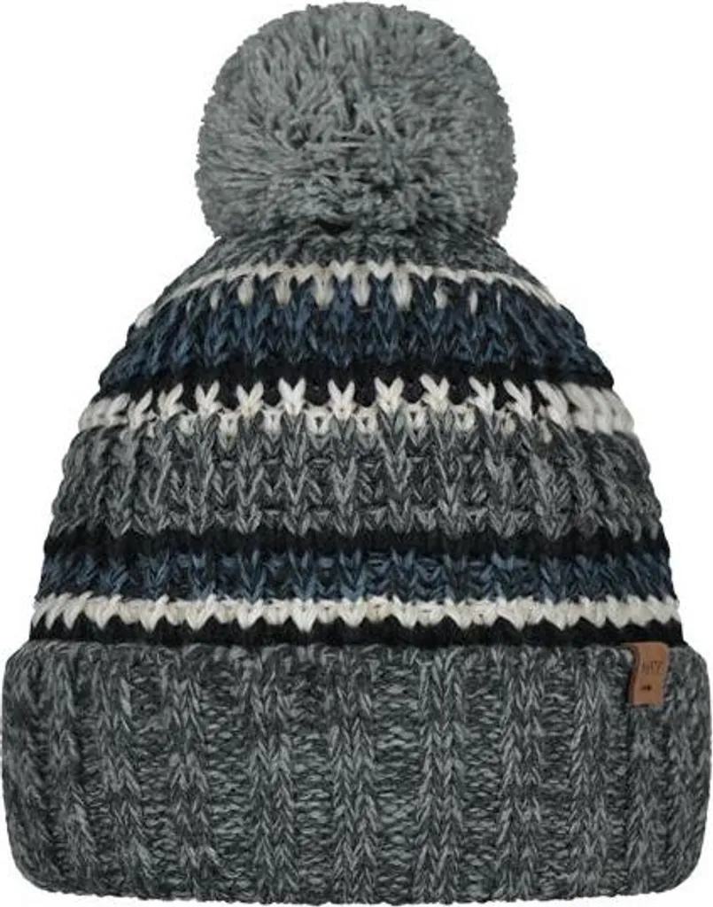 Barts Goser Beanie Grey Onesize - Bonnet en Maille Grise de Marque
