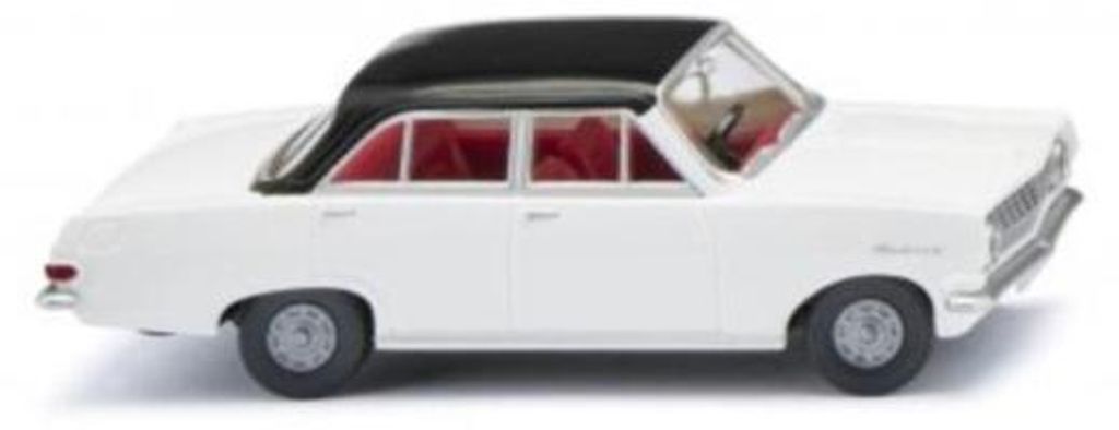 Wiking PKW Opel Rekord A - weiß mit schwarzem Dach 084706
