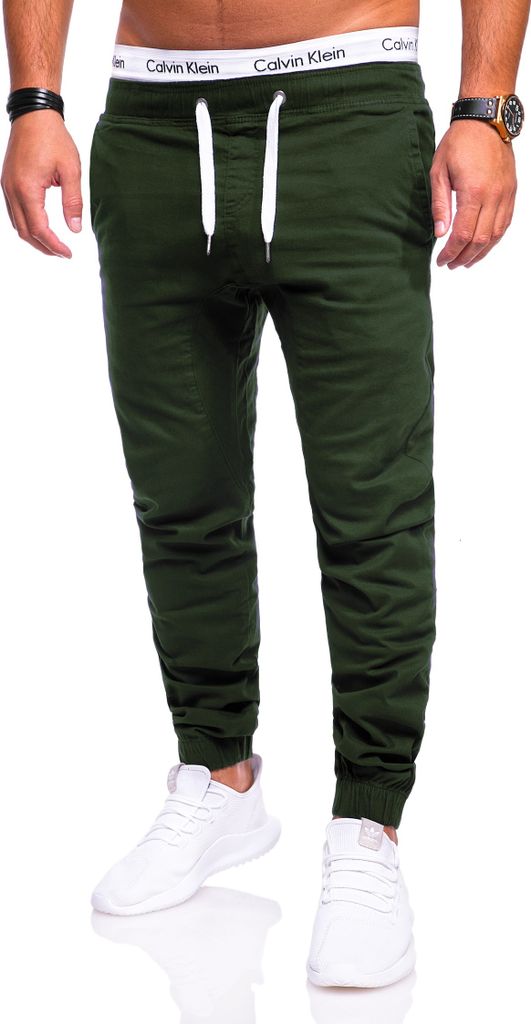 behype. Herren Chino-Hose MPC-60 Jogger-Hose mit elastischem Bund