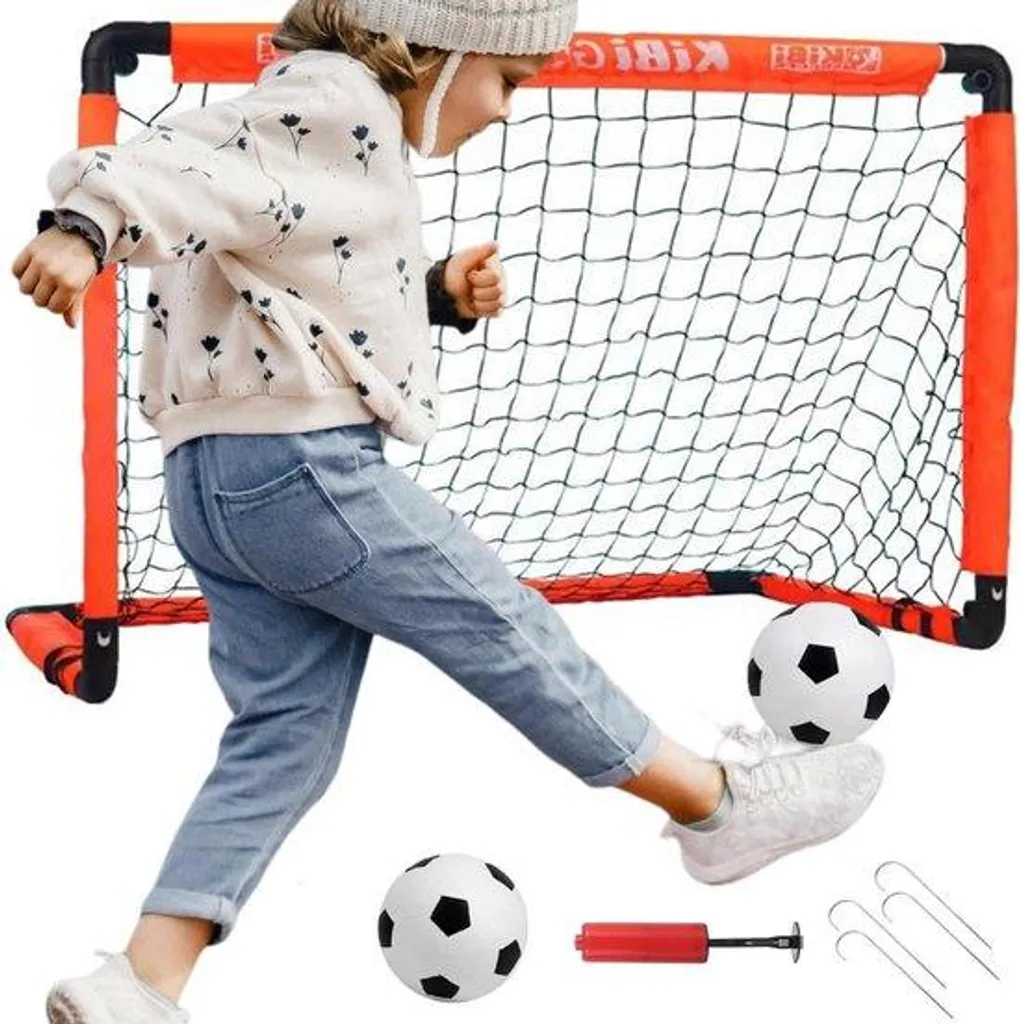 Jeu de football pour jardin enfant : kit de 2 accessoires pour s'amuser