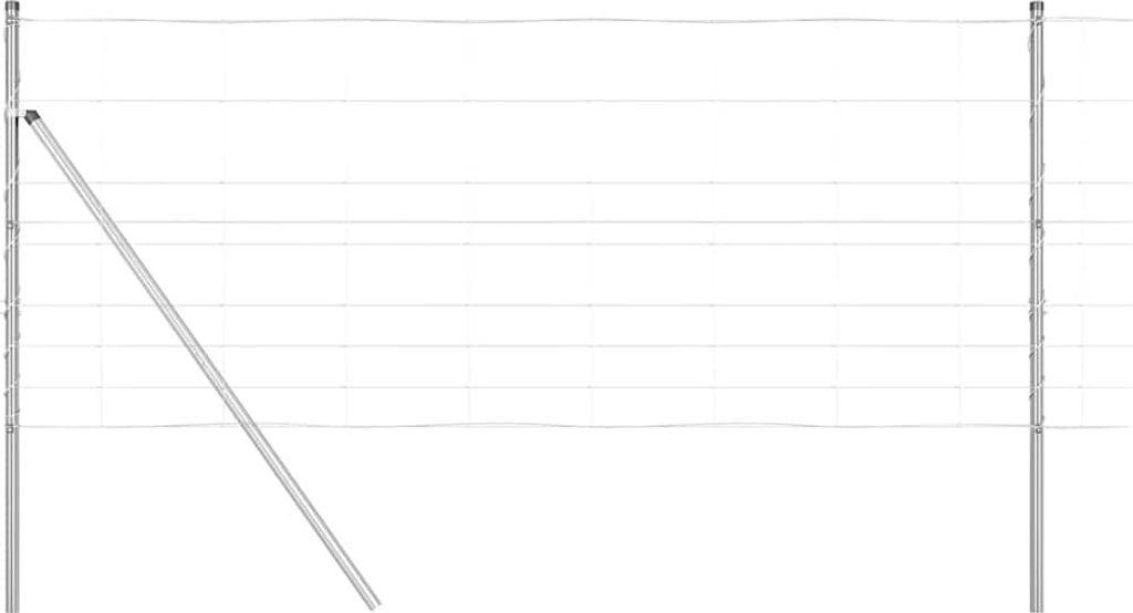vidaXL Zaunpfosten Galvanisiert 25 x 1 m Stahl