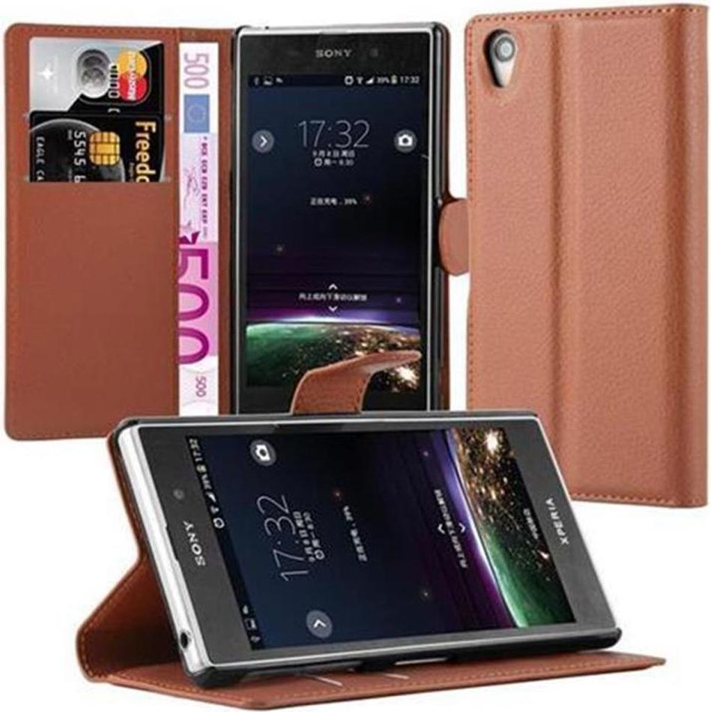 Cadorabo Hülle für Sony Xperia Z1 Schutz Hülle in Braun Produktbild 