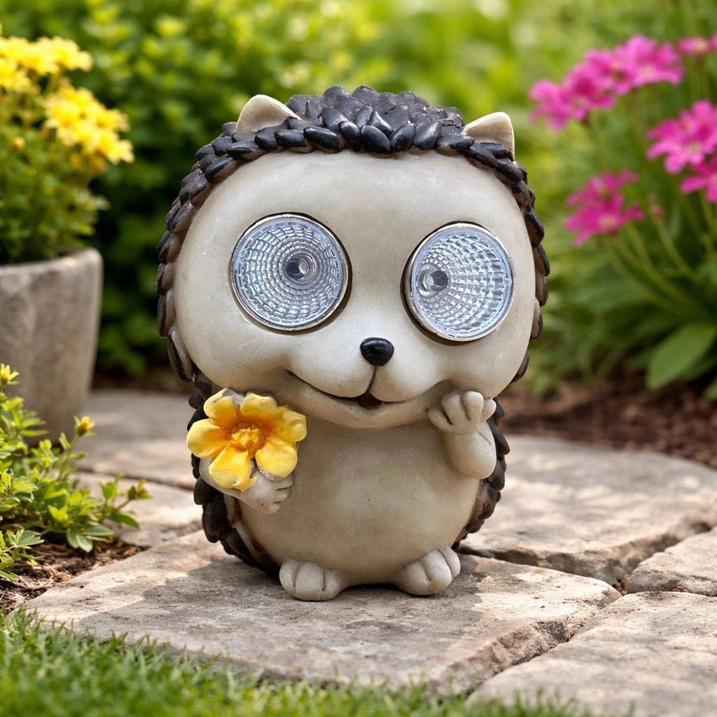 Solar-Gartenfigur Igel
