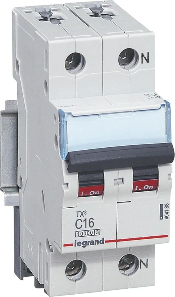 Legrand LS-Schalter, 10kA, C, 16A, 1pol+N, 2TE, 1 Stk.