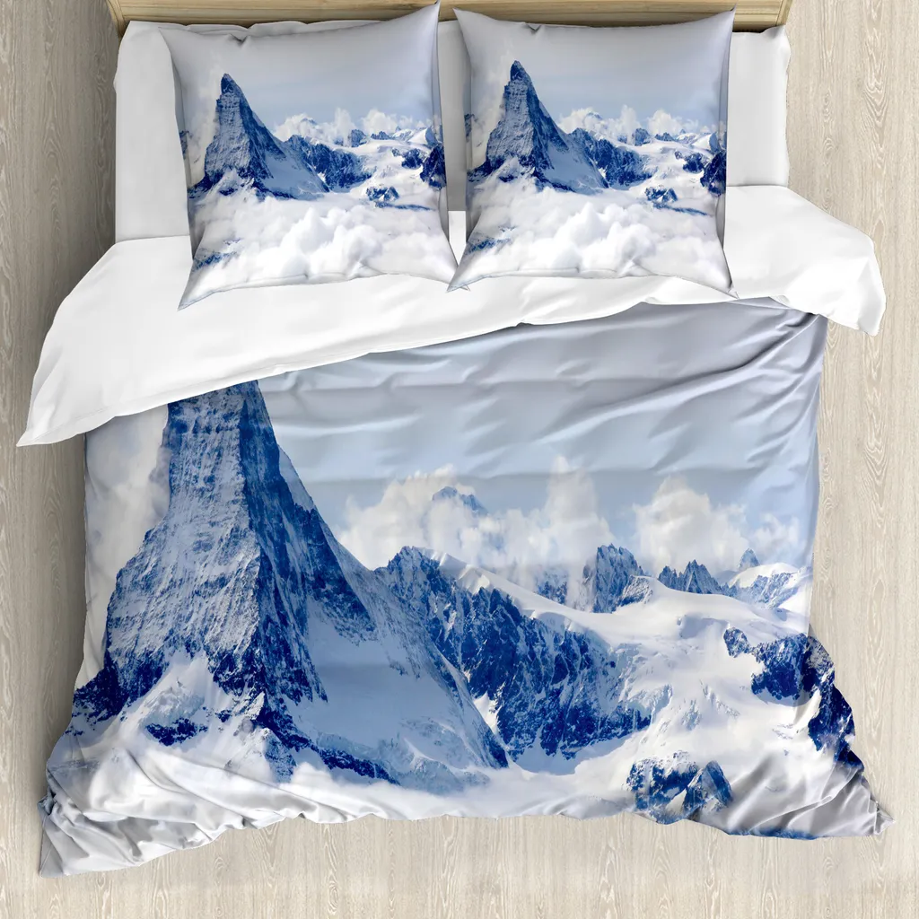 Set Copripiumino ABAKUHAUS Nuvole e Cime - Stile Nordico 200x200 cm
