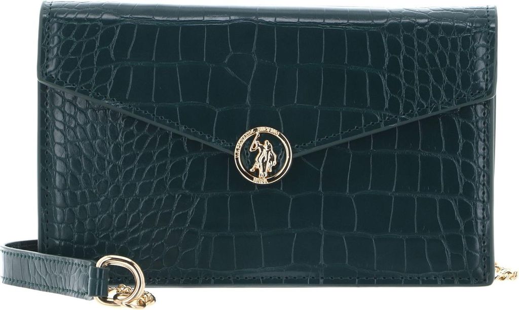 U.S. POLO ASSN. Umhängetasche Ceremony Flap Bag Light Gold petrol
