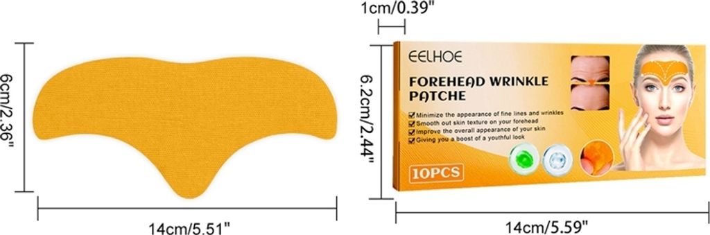 40er Pack Gesichtspflaster gegen Stirnfalten,Faltenpflaster Produktbild 7