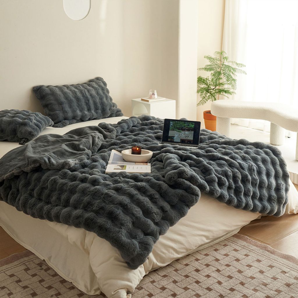 Oster-Hasen-Decke Flauschig – 127 X 152,4 Cm, Plüsch, Waschbar, Für Couch & Bett