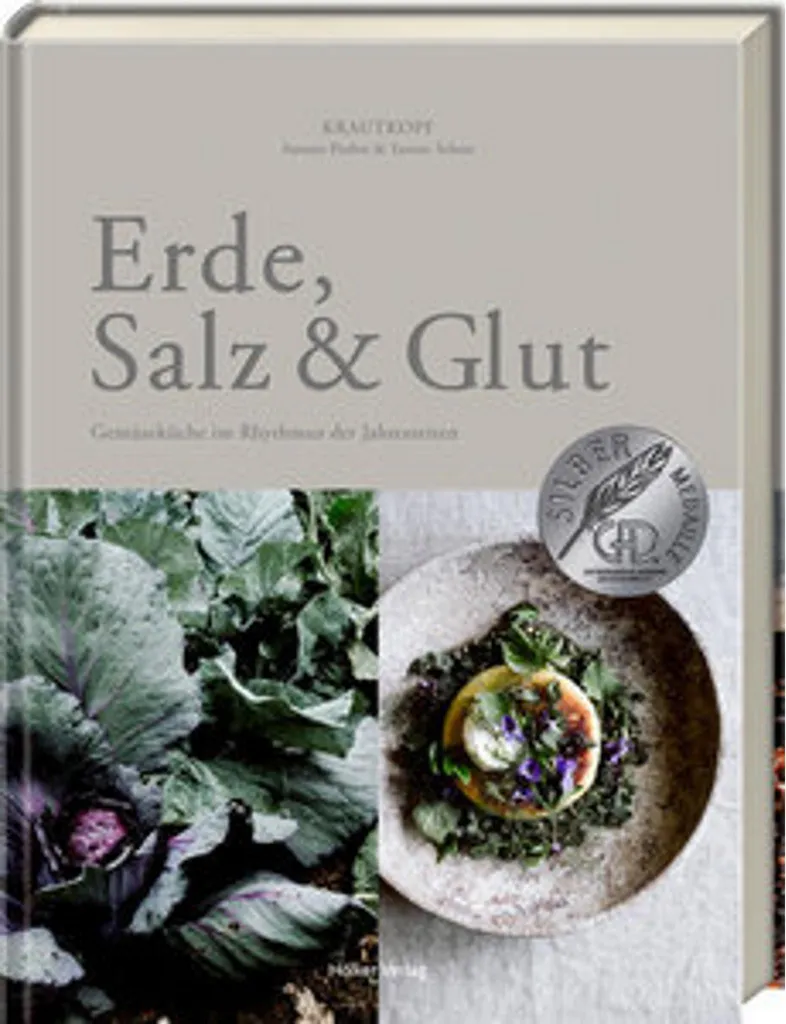Livre de Recettes Végétariennes Erde, Salz & Glut pour Cuisson au Brasero
