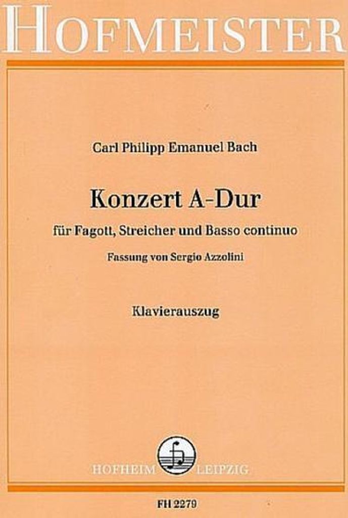Konzert A-Durfür Fagott, Streicher und Bc