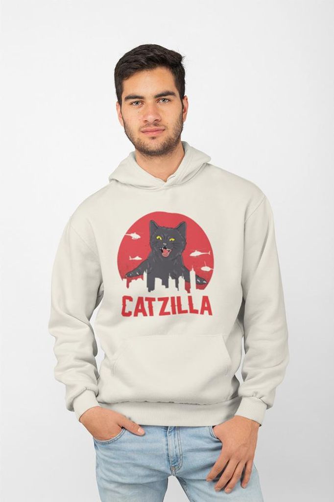 D&B Uni Hoodie ST00005 Catzilla Creme-Größe 2XL