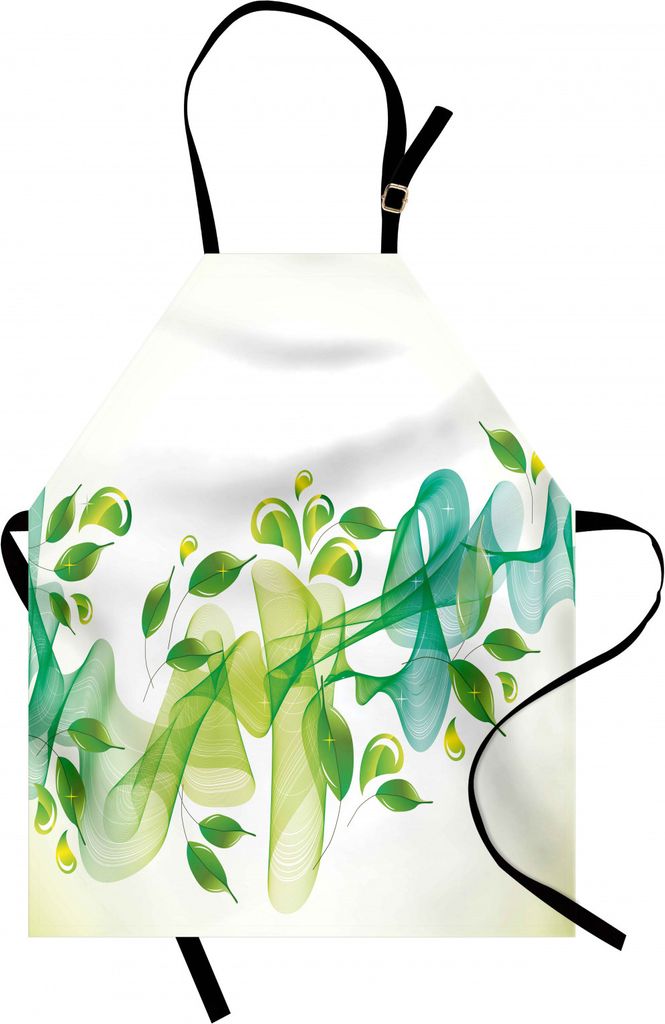 ABAKUHAUS Abstrakt Kochschürze, Blumenmuster mit Wasser Touch inspiriert Moderne künstlerische Details Artwork, Farbfest Höhenverstellbar Waschb...