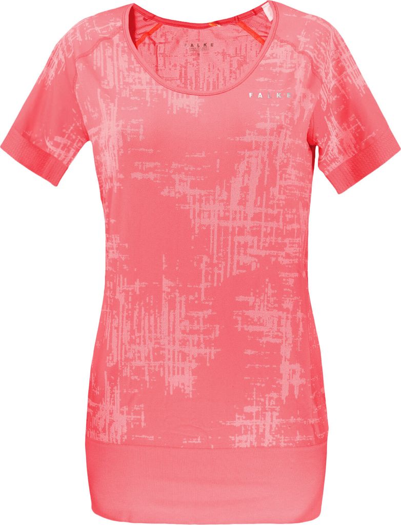 FALKE Damen T-Shirt Kurzarm Funktionsshirt Laufshirt Fitnessshirt Running Shirt, Farbe:Rot, Artikel:-8511 ice creme pink, Größe:S