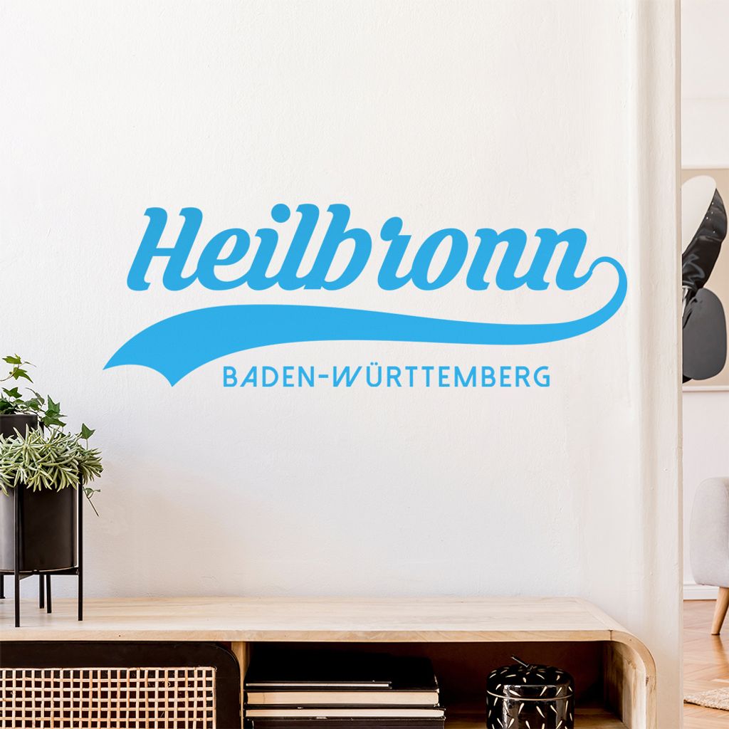 Heilbronn Baden-Württemberg Wandtattoo Wandaufkleber Wall Sticker - Dekoration, Küche, Wohnzimmer, Schlafzimmer, Badezimmer