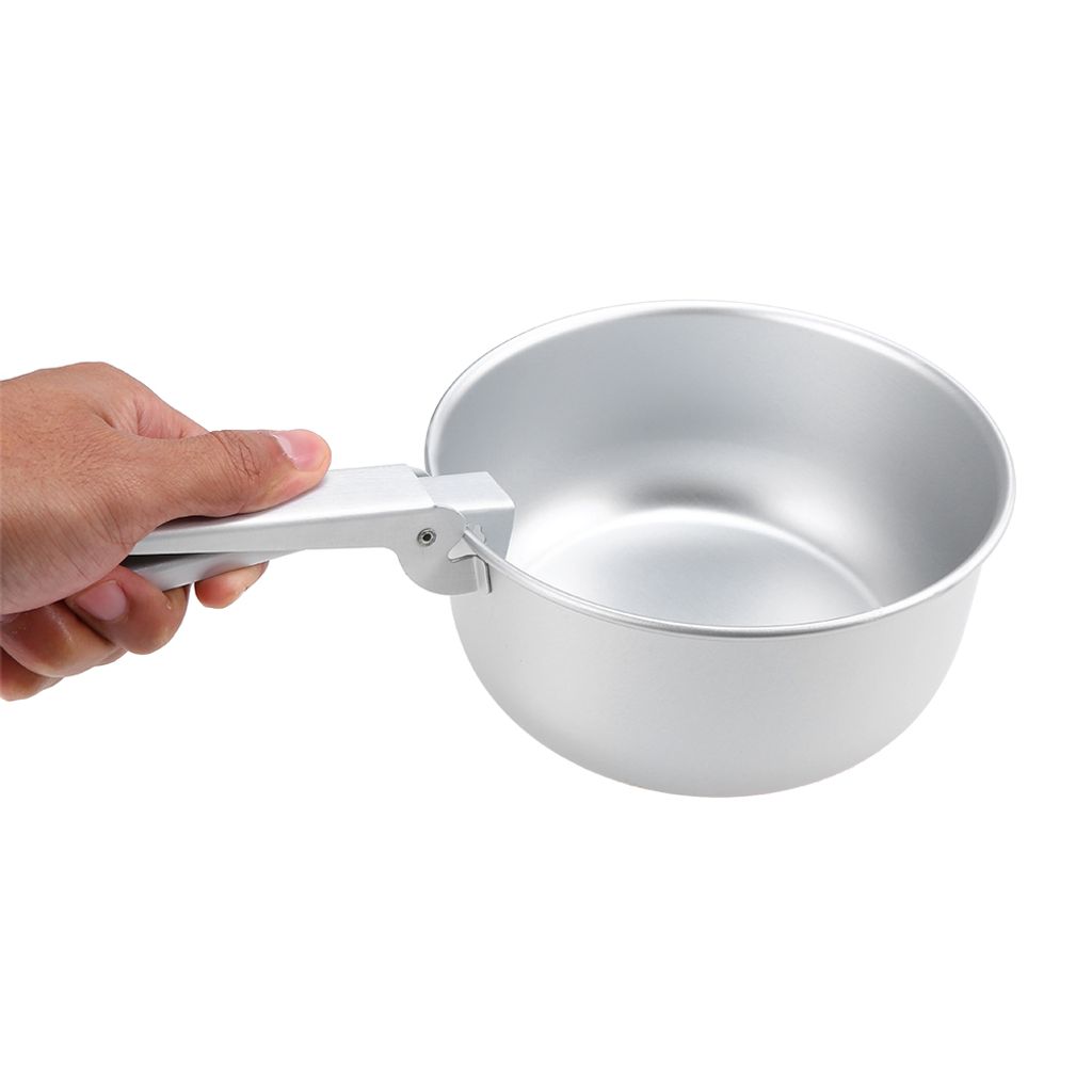 Ultraleichte Aluminium Camping Bratpfanne Tragbarer Kochtopf Im Freien 22 Cm