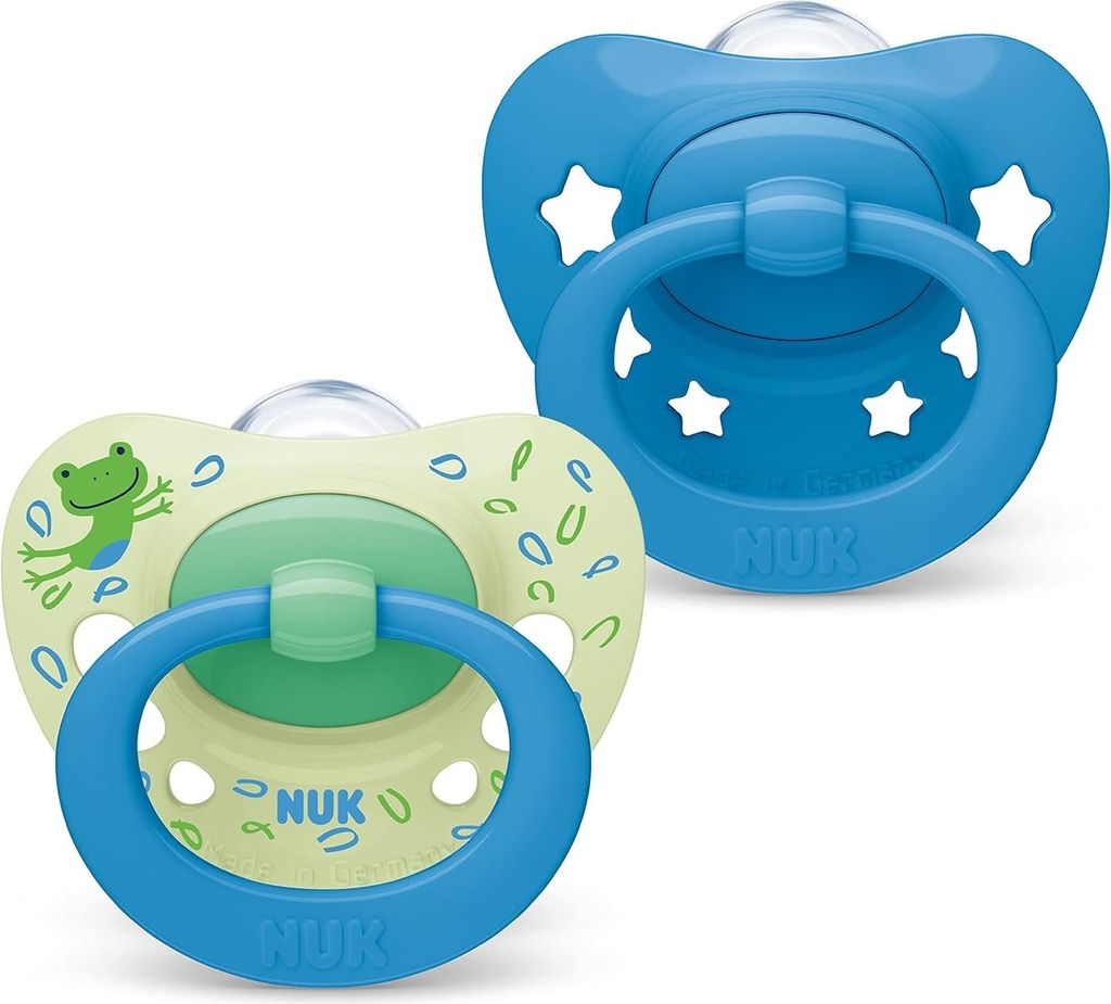 NUK Signature Sucette en silicone taille 3 - Bleue, Image du produit 