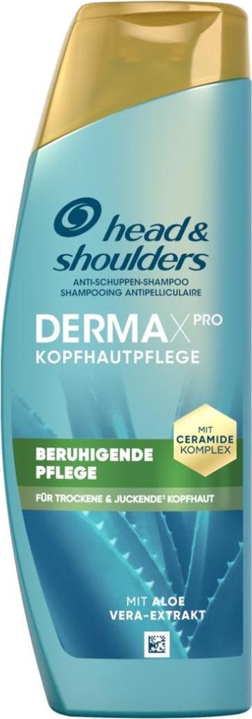 Head & Shoulders DERMAXPRO Beruhigend Anti-Schuppen Shampoo & Kopfhautpflege bei trockener, juckender Kopfhaut (verbunden mit Schuppen), 2x250 ml