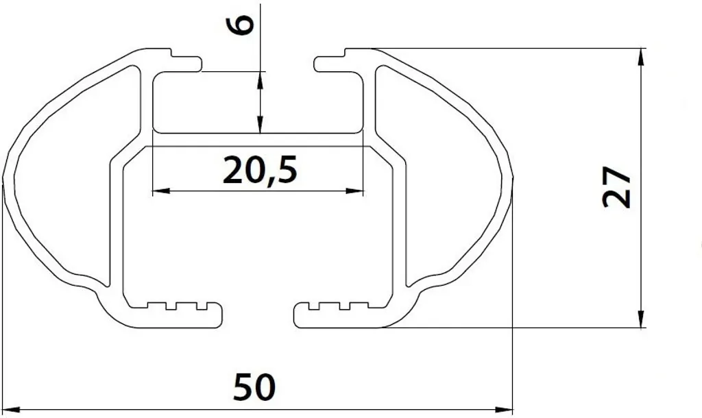 Barre Portatutto Alluminio VDP EVO VW Polo 9N 3 Porte 2001-2009 - 4