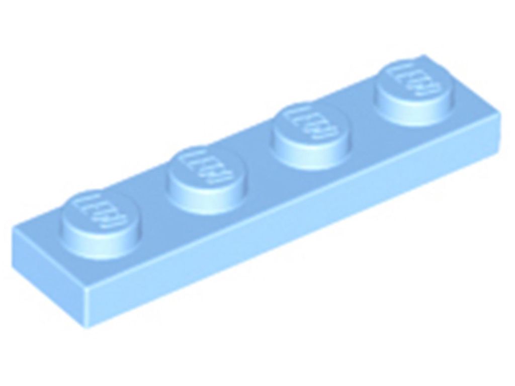 Lego 1x4 Platte 3710 - 50 Stück Helles Hellblau