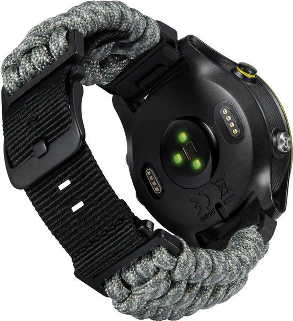 Bracelet de sport nylon tressé 20-26 mm idéal pour running et fitness