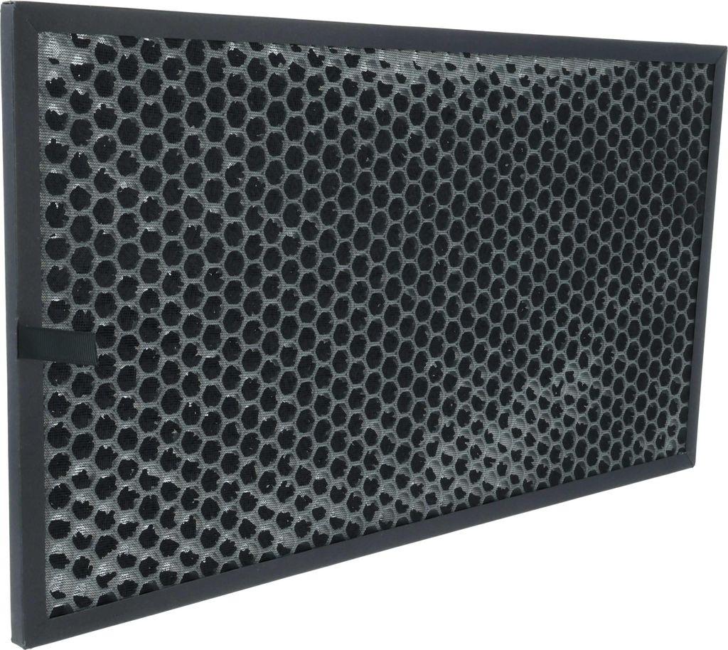 vhbw Aktivkohlefilter kompatibel mit Sharp KC-860E, KC-C150E Luftreiniger - Luftfilter Schwarz