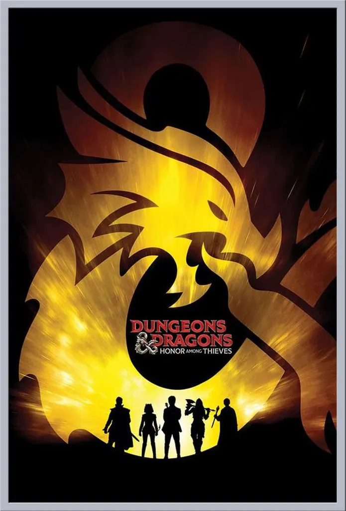 Affiche D&D Ampersand Radiance cadre interchangeable argenté Shinsuke® Maxi