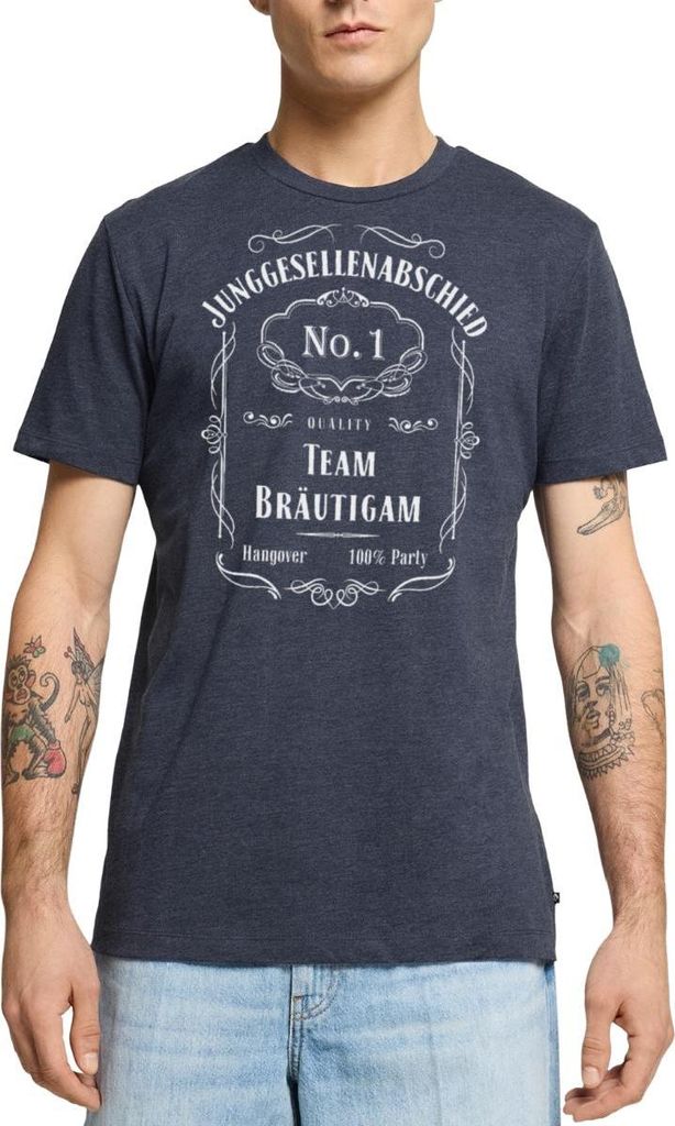 Spreadshirt JGA Team Bräutigam Junggesellenabschied No.1. Outfit Männer Premium T-Shirt, XXL, Jeansblau