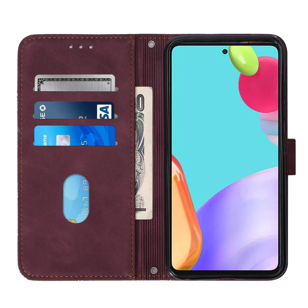 Custodia Samsung Galaxy A52 / A52s 5G Rosso Goffrato | Vera Qualità - 4