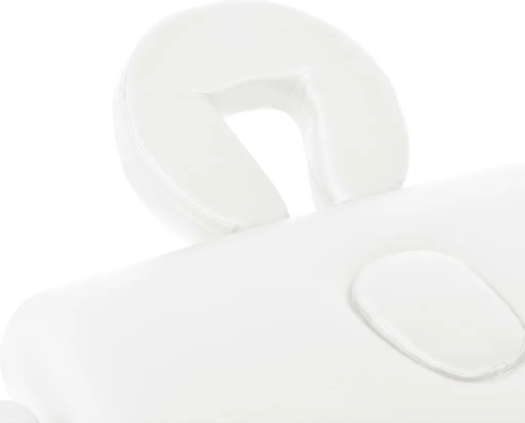 Table de massage blanche 10 cm d'épaisseur pliable à 2 zones - 2