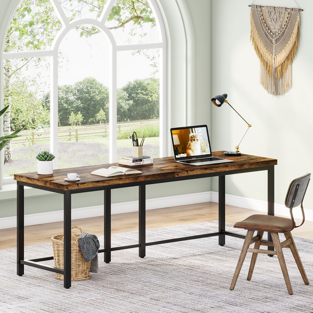 Tribesigns Doppelschreibtisch, 200cm Extra Lange Produktbild 9