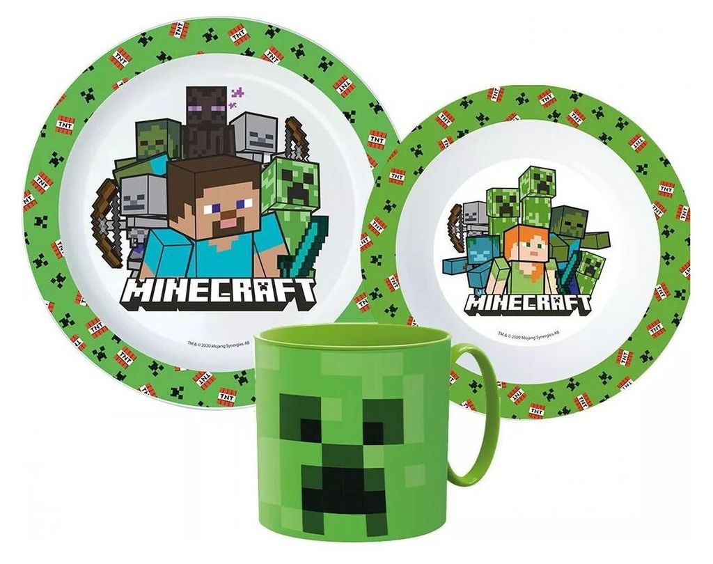Nádobí Pixelcraft, sada z mikroplastu s hrnkem 265 ml Obrázek produktu 
