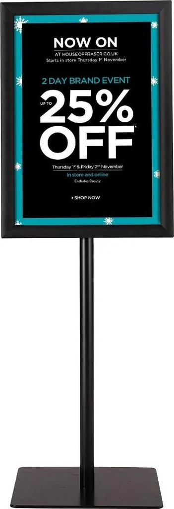 Support d'affiche A3 stable et ajustable pour affichage sans reflets - 3