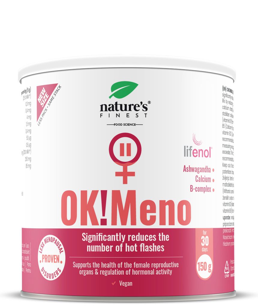 OK! Meno, menopause, Wechseljahre, ashwagandha, b-komplex, #WeAreNature