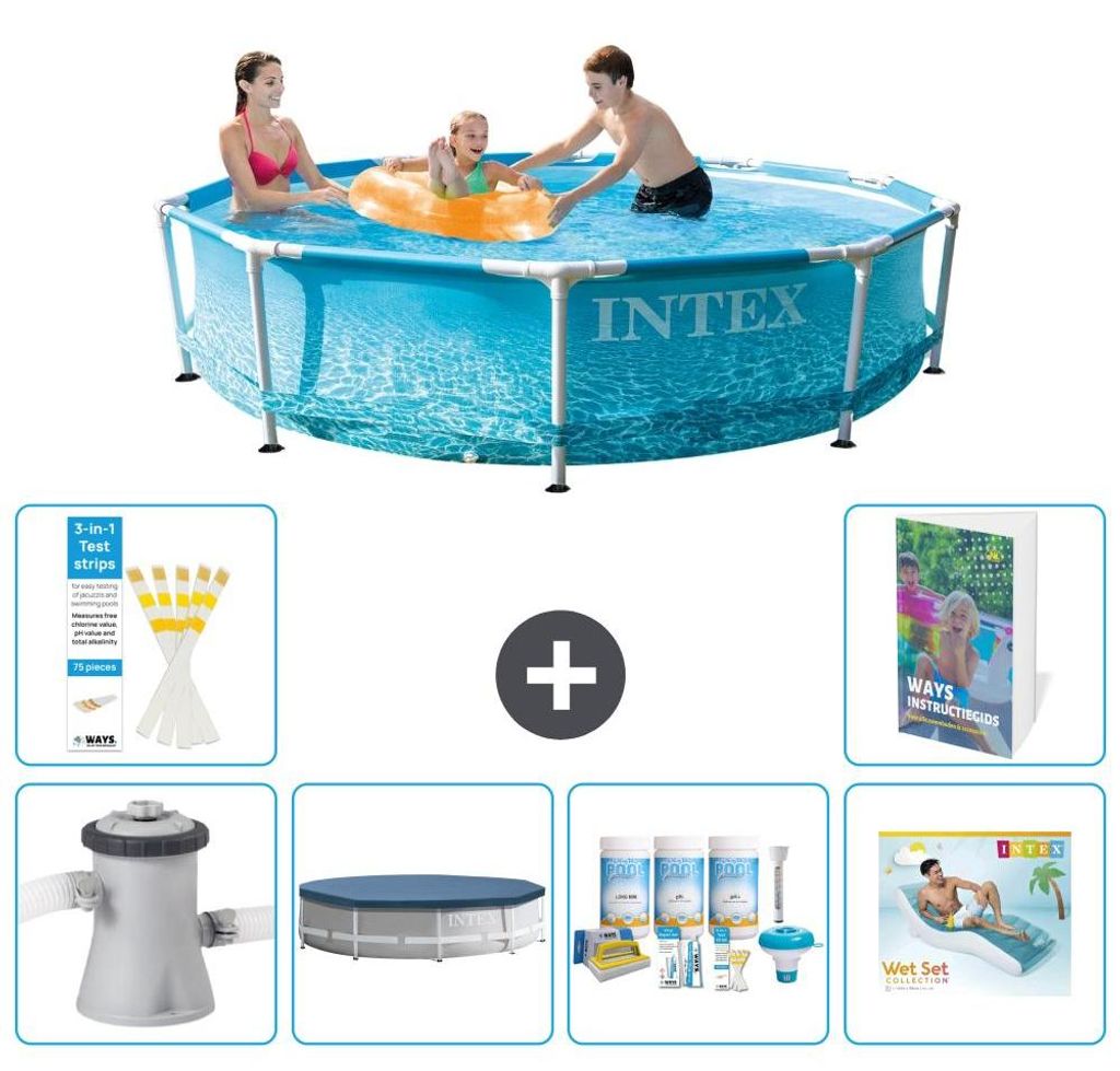 Frame Pool Rund - 305x76 cm - 7-teilig S335