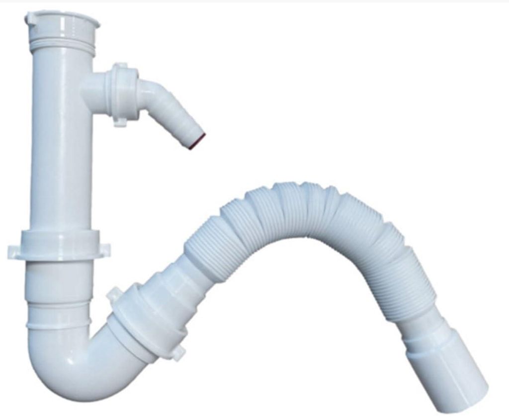 Flexibler Siphon 1 1/4 mit Geräteanschluss Produktbild 
