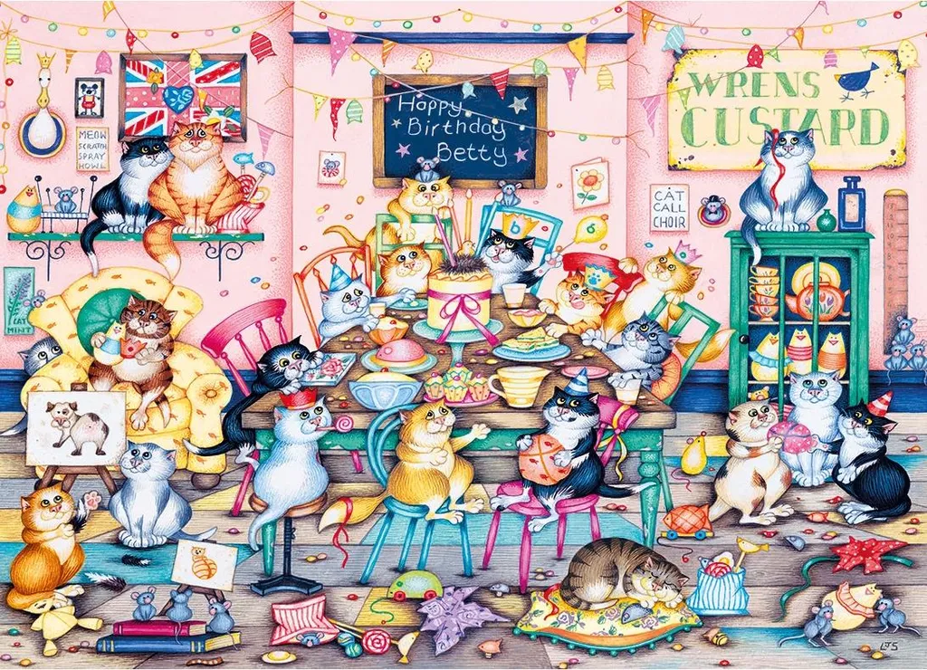 Puzzle 1000 pièces Gibsons Betty's Birthday - Jeu de société de qualité